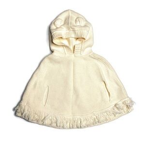 Gap baby girls 3M hooded cape knitted